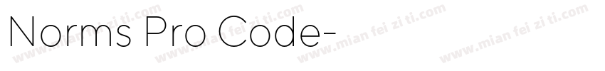 Norms Pro Code字体转换